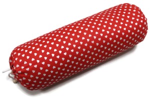 Wałek z łuską gryki  14x40 Serduszka czerwone