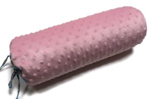 Wałek z łuską gryki  14x40 Różowe MINKY 