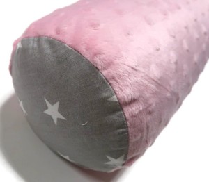 Wałek z łuską gryki  14x40 Różowe MINKY II