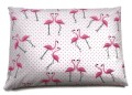 Poduszka z łuską gryki 40x60cm z poszewką FLAMINGI RÓŻOWE