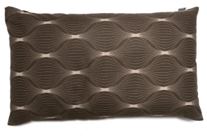 Poduszka z łuską gryki 40x60 Naturalna z poszewką Brązowe fale