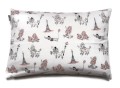 Poduszka z łuską gryki 40x60cm z poszewką PSY W PARYŻU