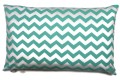 Poduszka z łuską gryki 40x60cm z poszewką ZIG ZAG MIĘTOWY